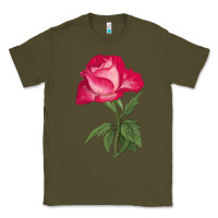 Army Green Love At First Sight Rose Classic Tee - LillyAllenDesigns