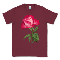 Burgundy Love At First Sight Rose Classic Tee - LillyAllenDesigns