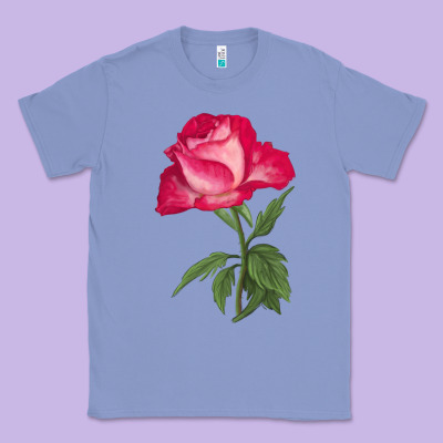 Love At First Sight Rose Classic Tee Designed By Lillyallendesigns