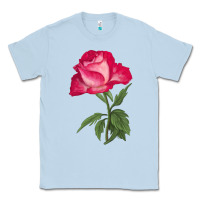 Dusty Blue Love At First Sight Rose Classic Tee - LillyAllenDesigns
