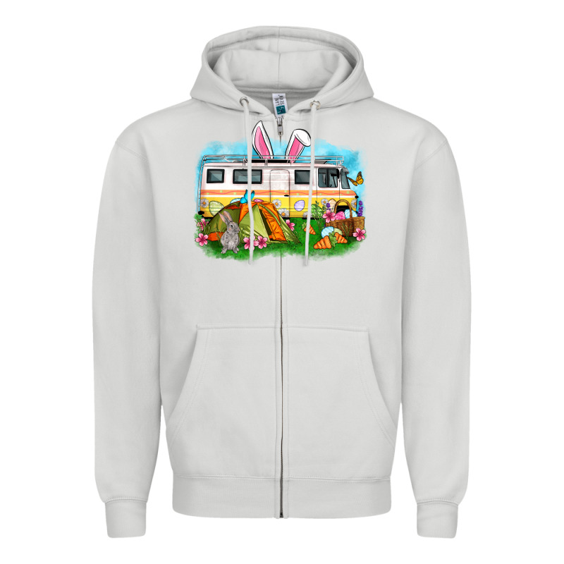 Easter Day Camper Zipper Hoodie by OliviaCreatesArt | Teevron