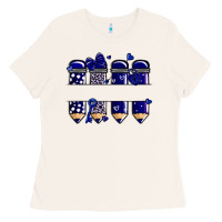 Bone valentine's day school pencils navy blue Ladies Tee - MaliasSmallBusiness