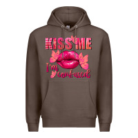 Coffee Kiss me i'm so confused Valentine's Day Premium Hoodie - FaDigitalArtStudio