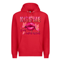 Red Kiss me i'm so confused Valentine's Day Premium Hoodie - FaDigitalArtStudio