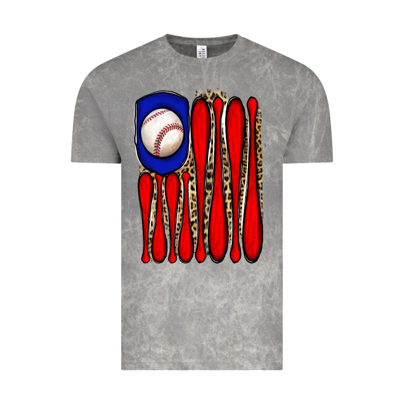 Leopard Baseball Flag Vintage Tee by JahusDesignShop | Teevron