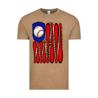 Vintage Coffee leopard baseball flag Vintage Tee - JahusDesignShop