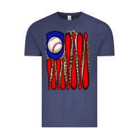 Vintage Denim leopard baseball flag Vintage Tee - JahusDesignShop