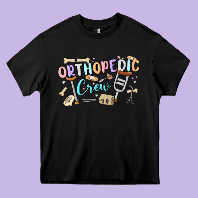 Orthopedic Crew Heavy Core Tee Designed By Maliassmallbusiness