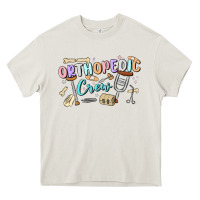 Cream orthopedic crew Heavy Core Tee - MaliasSmallBusiness