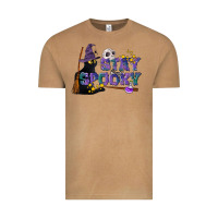 Vintage Camel Stay Spooky With Black Cat Vintage Tee - LillyAllenDesigns
