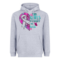 Heather Grey This Girls Fought and Won Cancer Heavyweight Hoodie - BundleAndBundleShop