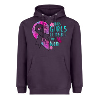 Plum This Girls Fought and Won Cancer Heavyweight Hoodie - BundleAndBundleShop