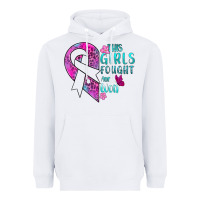 White This Girls Fought and Won Cancer Heavyweight Hoodie - BundleAndBundleShop
