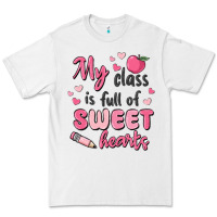 White my class is full of sweet hearts Premium Tee - MaliasSmallBusiness