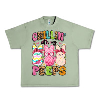 Oil Green chillin' with my peeps Urban Heavy Tee - Artiststas