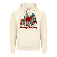 Vintage Artic Merry Christmas Gray Squirrel Vintage Hoodie - LillyAllenDesigns