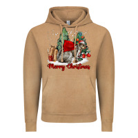 Vintage Camel Merry Christmas Gray Squirrel Vintage Hoodie - LillyAllenDesigns
