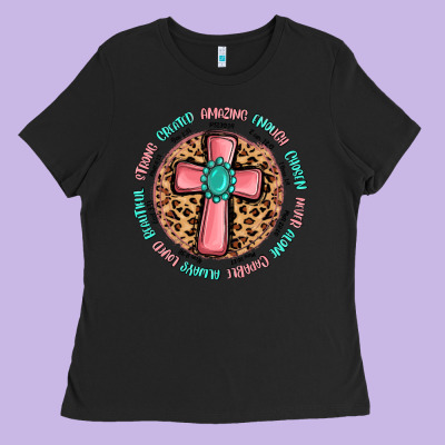 Love Myself Cross Ladies Tee Designed By Maliassmallbusiness