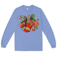 Colony Blue Christmas black girl sneakers Long Sleeve Tee - RanaPortraitStore