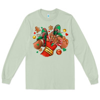 Matcha Christmas black girl sneakers Long Sleeve Tee - RanaPortraitStore