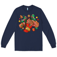 Navy Christmas black girl sneakers Long Sleeve Tee - RanaPortraitStore