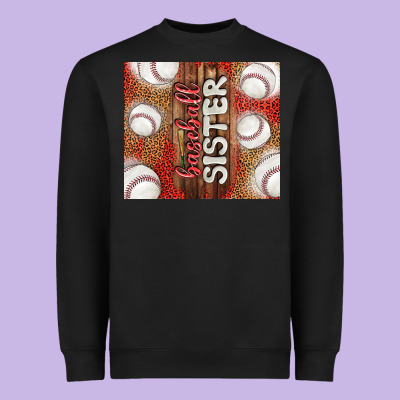 Baseball Sister Heavyweight Sweatshirt Designed By Tumblerdesignbyshophia