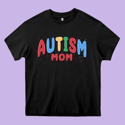 Autism Mom Heavy Core Tee Designed By Maliassmallbusiness