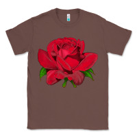 Chestnut Oklahoma Rose Illustrations Classic Tee - LillyAllenDesigns