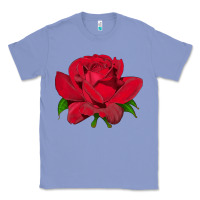 Colony Blue Oklahoma Rose Illustrations Classic Tee - LillyAllenDesigns