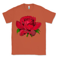 Copper Oklahoma Rose Illustrations Classic Tee - LillyAllenDesigns