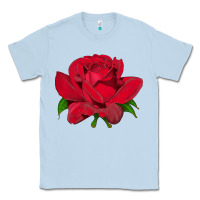 Dusty Blue Oklahoma Rose Illustrations Classic Tee - LillyAllenDesigns