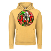 Vintage Mustard christmas hampshire sheep Vintage Hoodie - LillyAllenDesigns