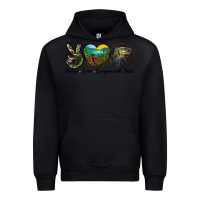 Black peace love largemouth bass Urban Hoodie - LillyAllenDesigns