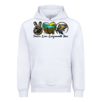 White peace love largemouth bass Urban Hoodie - LillyAllenDesigns