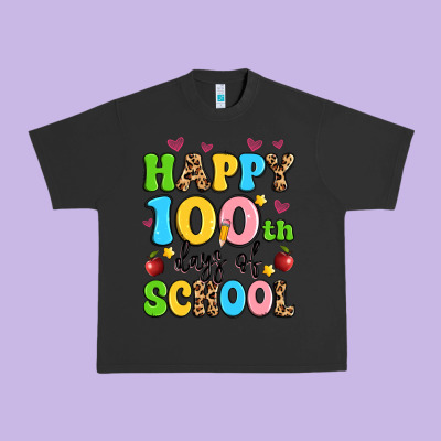 Happy 100 Th Days Of School Urban Heavy Tee Designed By Artiststas