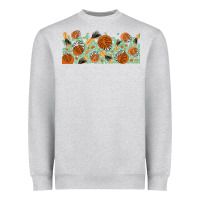 Heather Grey boho plant Heavyweight Sweatshirt - TumblerDesignByShophia