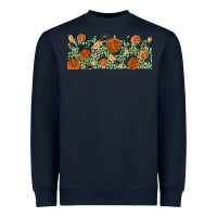 Navy boho plant Heavyweight Sweatshirt - TumblerDesignByShophia