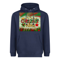 Navy christmas vibes tumbler Heavyweight Hoodie - BundleAndBundleShop