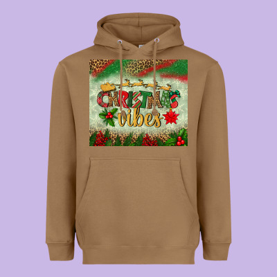 Christmas Vibes Tumbler Heavyweight Hoodie Designed By Bundleandbundleshop