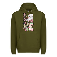 Army Green Love Easter bunny Premium Hoodie - OliviaCreatesArt