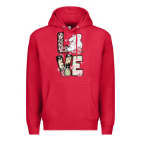 Cardinal Love Easter bunny Premium Hoodie - OliviaCreatesArt