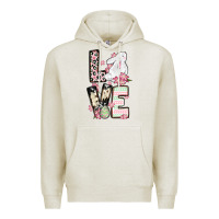Oatmeal Heather Love Easter bunny Premium Hoodie - OliviaCreatesArt