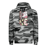 Slate Camo Love Easter bunny Premium Hoodie - OliviaCreatesArt