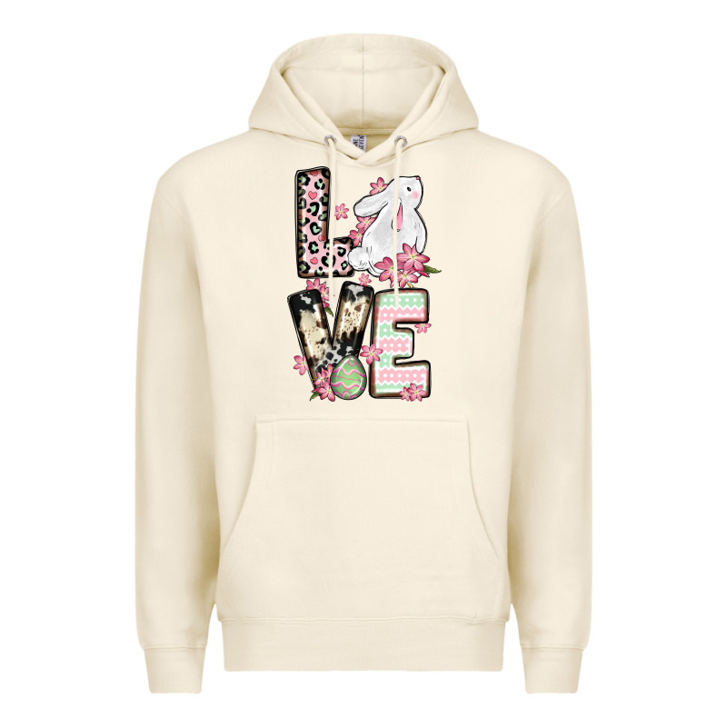 Love Easter Bunny Premium Hoodie by OliviaCreatesArt | Teevron