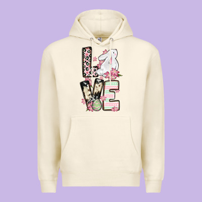 Love Easter Bunny Premium Hoodie Designed By Oliviacreatesart
