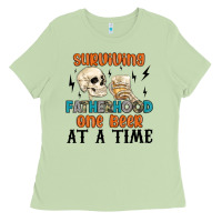 Matcha surviving fatherhood one beer at a time Ladies Tee - MaliasSmallBusiness