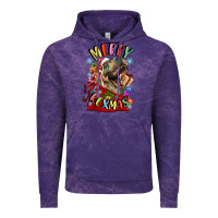 Cloud Purple t rex merry rexmas Vintage Hoodie - LillyAllenDesigns