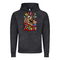 Vintage Black t rex merry rexmas Vintage Hoodie - LillyAllenDesigns