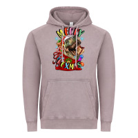 Vintage Zinc t rex merry rexmas Vintage Hoodie - LillyAllenDesigns