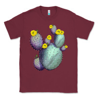 Burgundy Opunthia Santa Rita Cactus Classic Tee - LillyAllenDesigns